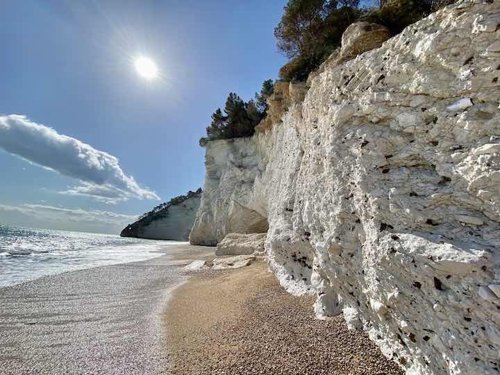 weiße Felsen Adria